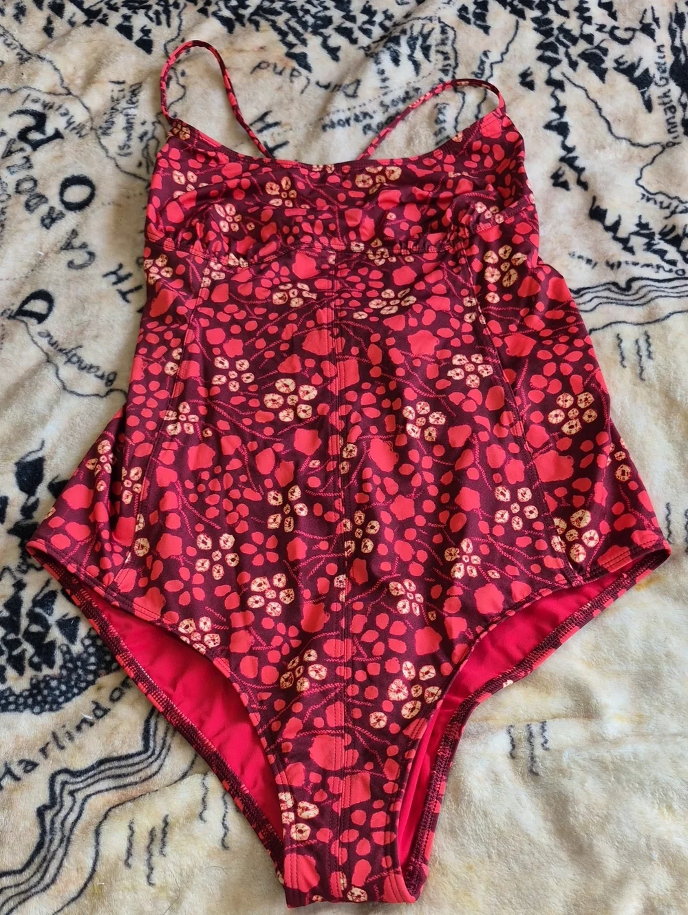 Ulla Johnson Positano Maillot One Piece Swimsuit Size L Coral NWT